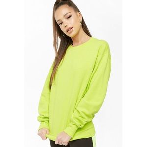 🏷NWT Neon Green Sweatshirt